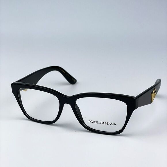 NEW D&G DG3370 501 Black Square Women Eyeglasses - Picture 1 of 10